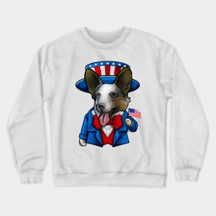 Fourth of July Cardigan Welsh Corgi Crewneck Sweatshirt